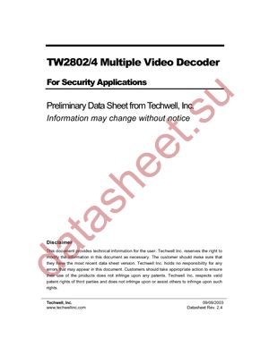 TW2802-FA datasheet  